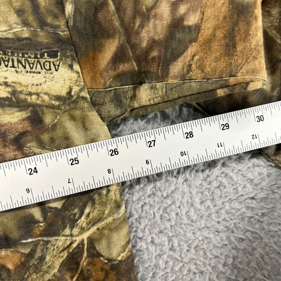 Vintage Ace Sportswear Shirt Mens 2XL Green Advantage Camo All Over USA Mock 90s - Picture 4 of 11